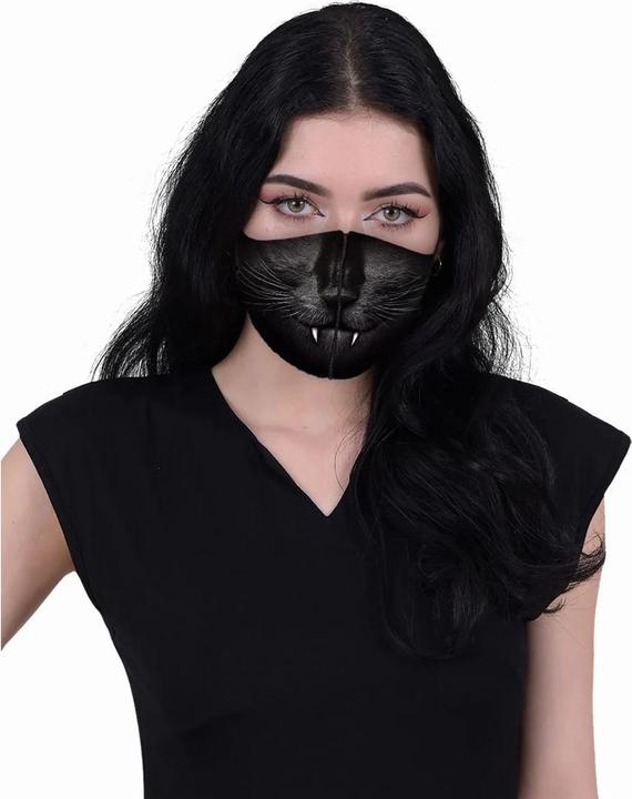 Actual product image Spiral Cat Fangs Face Mask