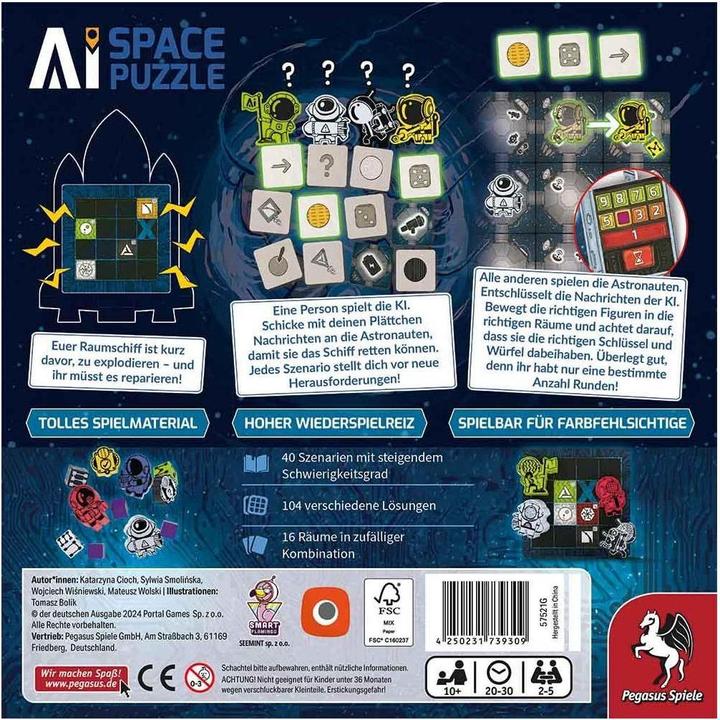 Produktbild Pegasus AI Space Puzzle, d (Deutsch, 2 - 5 Spieler)