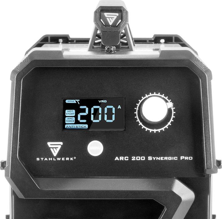 Actual product image Stahlwerk Electrode welding machine ARC 200 Synergic Pro fully equipped