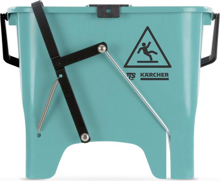 Productafbeelding TTS Squizzy 15 liter schoonmaakemmer met twee rollenpersen met geïntegreerd pedaal en scheidingswand (1 Pcs.)