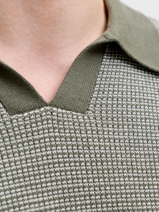 Produktbild Jack & Jones Jprblahudson Knit Split Neck Ss Sn (XXL)