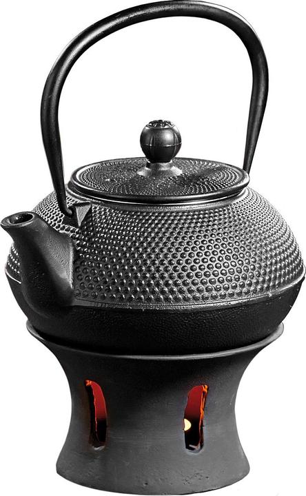 Produktbild Rosenstein & Söhne Asiatische Teekanne mit Stövchen aus Gusseisen (0.90 l)