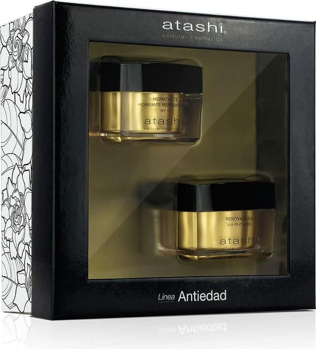 Immagine prodotto Atashi Cellular Cosmetics Crema Rinnovatrice AHA Acidi della Frutta 50ml con Crema Regalo SPF15 50ml (Set per la cura del viso)