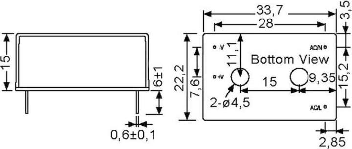 Actual product image MeanWell Print power supply