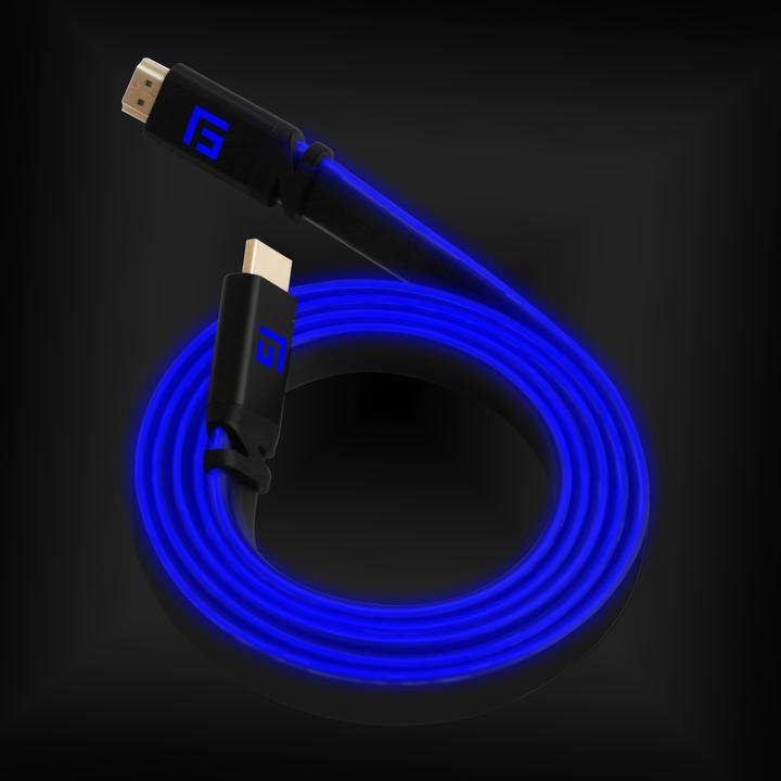 Produktbild Floating Grip HDMI Kabel High Speed 8K/60Hz LED 1.5m blau (1.50 m)