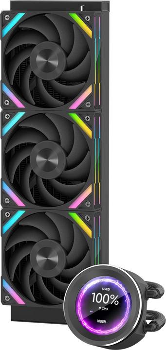 Actual product image Deepcool SAMA Gears Q60 Black 360mm AIO