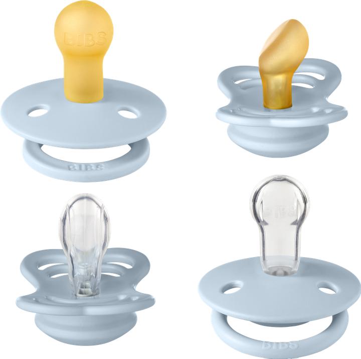 Image du produit Bibs tétine Try-It Collection, bébé bleu (4 x, jusqu'à 6 M.)