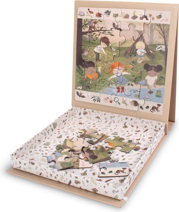 Actual product image Filibabba Magnetic puzzle - Enchanted forest (20 pieces)