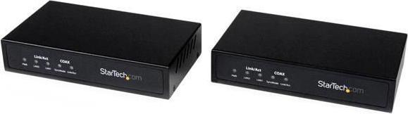 Immagine prodotto StarTech Kit estensore di rete Gigabit Ethernet non gestito su cavo coassiale - 2,4 km (2 porte)