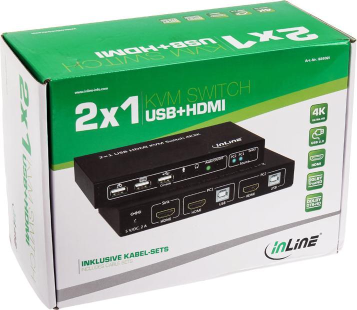 Actual product image InLine KVM Desktop Switch