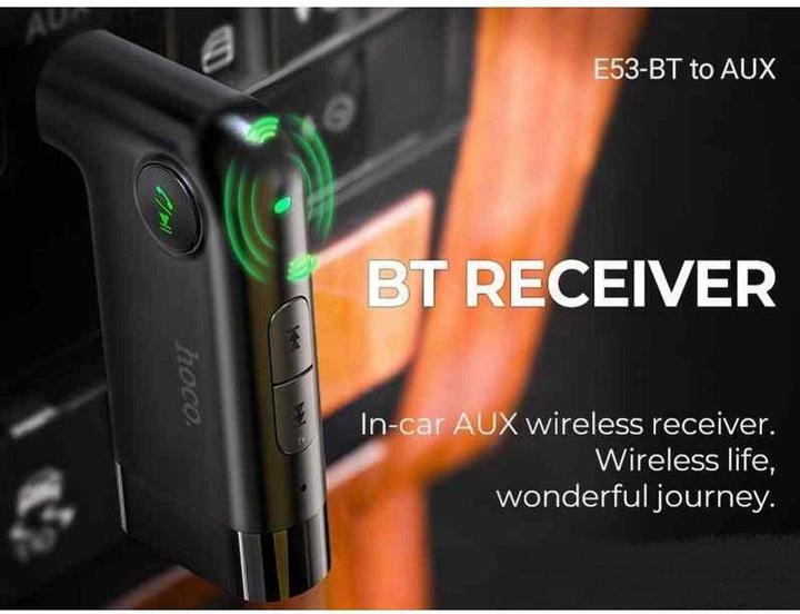 Produktbild Hoco - Audio Adapter Bluetooth Dawn (E53) - Aux Jack 3.5mm - Black (Empfänger)