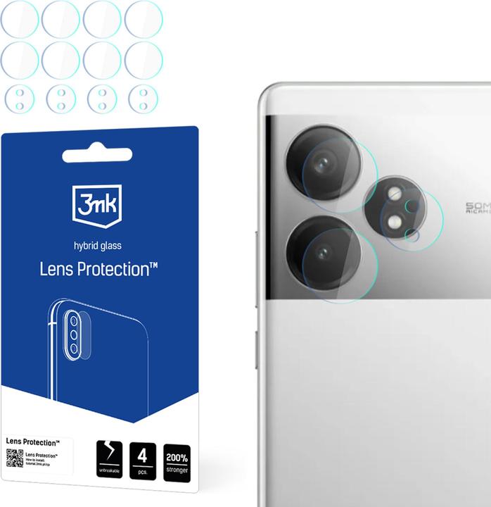 Actual product image 3MK Lens Protect Realme GT Neo 6 / GT Neo 6 SE Ochrona na obiektyw aparatu 4szt (4 Piece, Realme GT)
