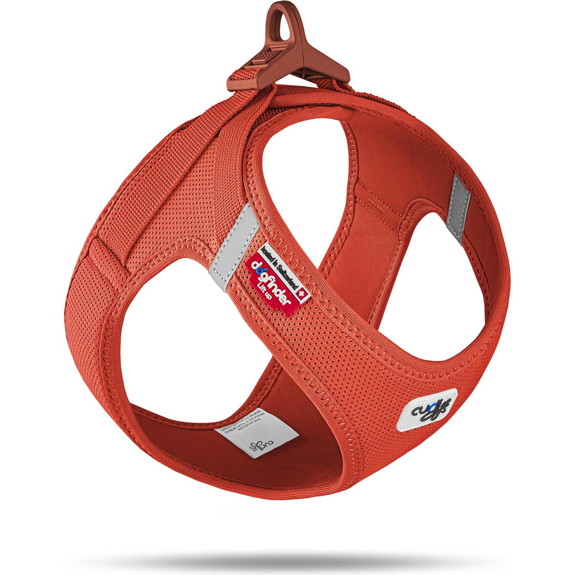 Curli Geschirr Vest Air-Mesh 3XS, Sun Orange (3XS, Hund, Allgemein), Halsband + Leine