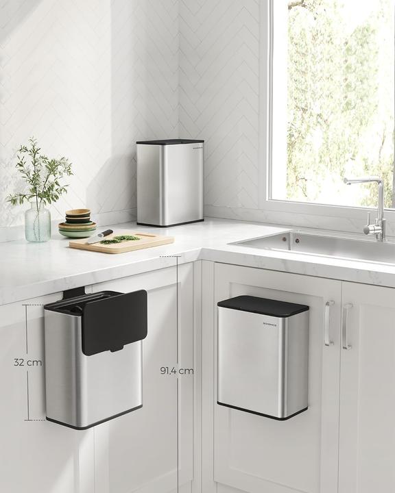 Produktbild Songmics Hängender Küchen-Komposteimer mit Deckel (8 l)