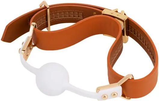 Lockink Ball-Gag & Gag-bite Set - brown