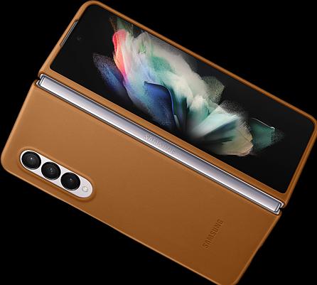 Actual product image Samsung Leather Cover (Samsung Galaxy Z Fold3)