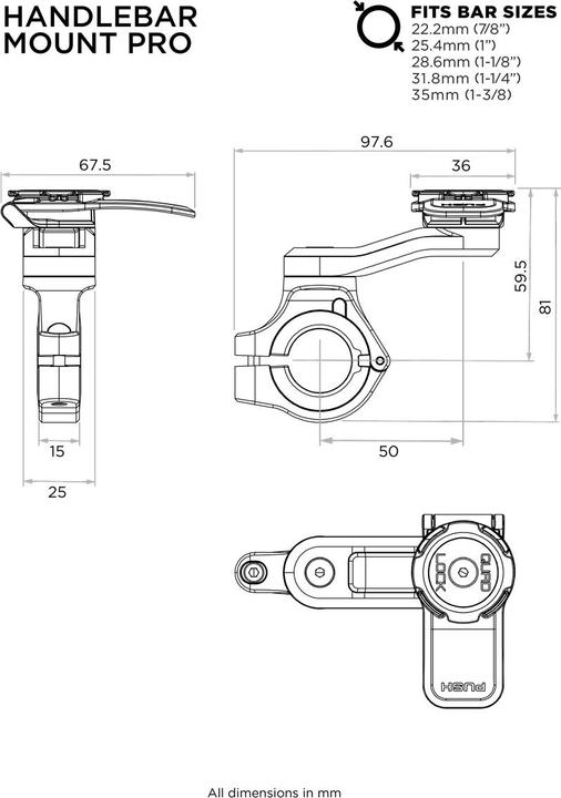 Image du produit Quad Lock Motorcycle Mount Pro