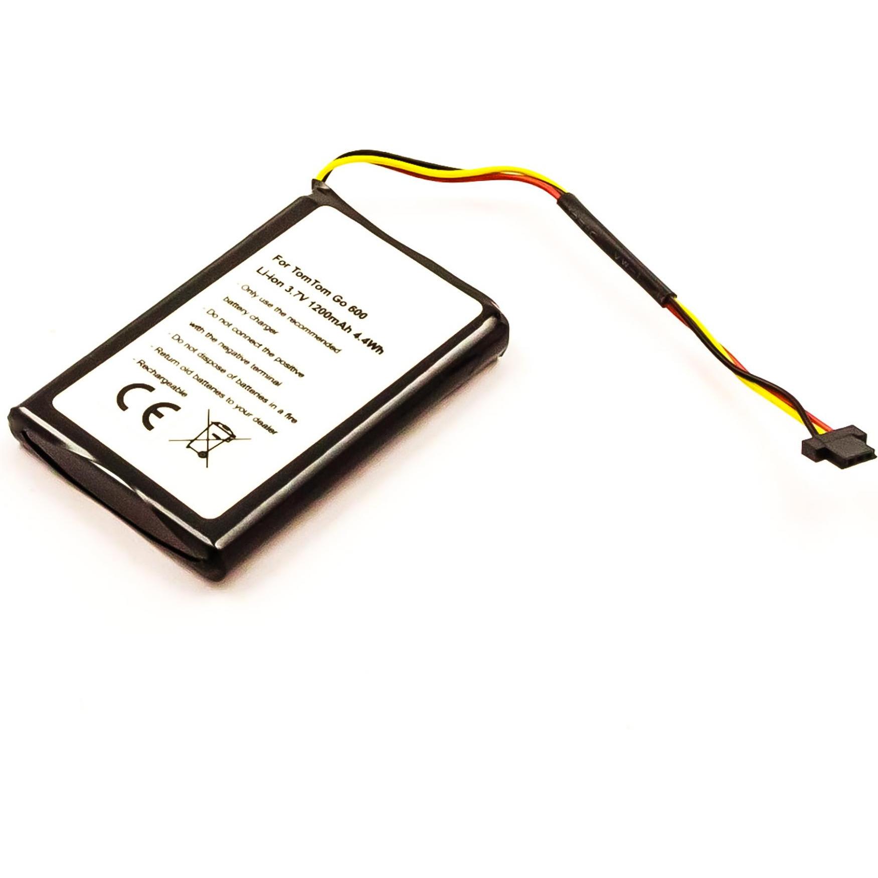 AGI, Fahrzeug Navigation Zubehör, 78462 - Batterie/Akku - Schwarz - Lithium-Ion (Li-Ion) - 1200 mAh - 3,7 V - 52 m