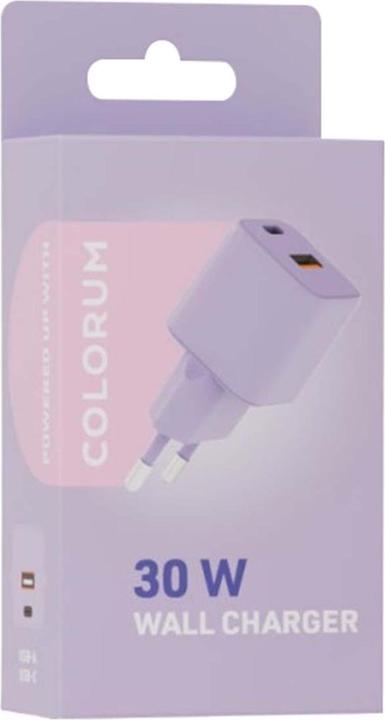 Immagine prodotto Forever Caricatore da parete COLORUM USB-A + USB-C PD 30W CLS30-AC-09 xLavenda (30 W)