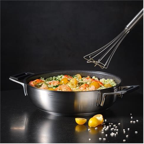 Produktbild Rösle Servierpfanne SILENCE PRO Stahlgrau (24 cm, Bratpfanne, Edelstahl)