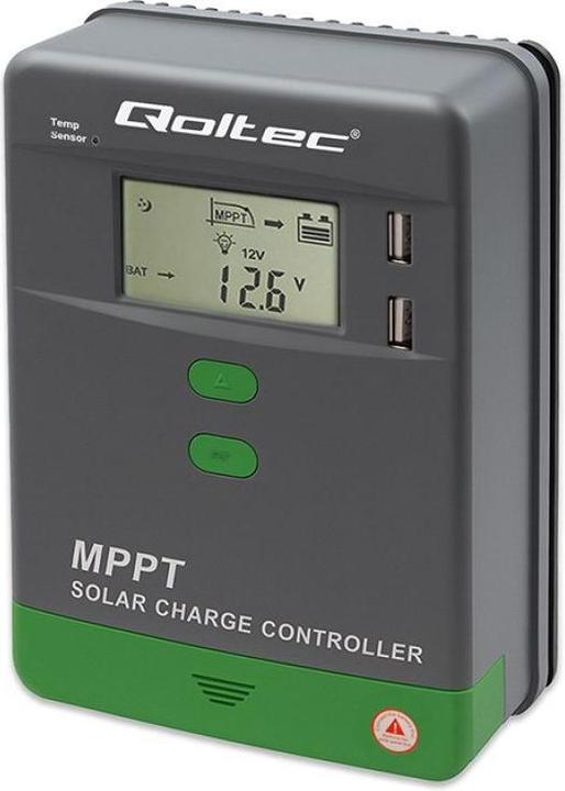 Actual product image Qoltec Solar-Laderegler MPPT mit Temperatursensor 40A