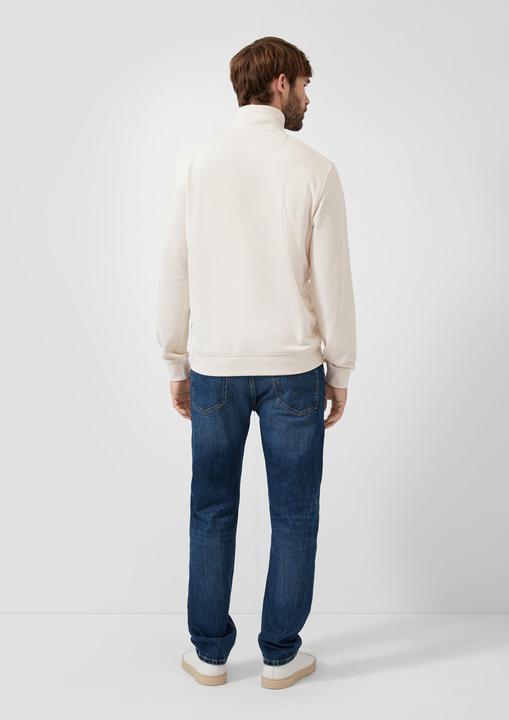 Produktbild s.Oliver Sweatshirt Sweatshirt mit Eingrifftaschen und Label-Patch (M)