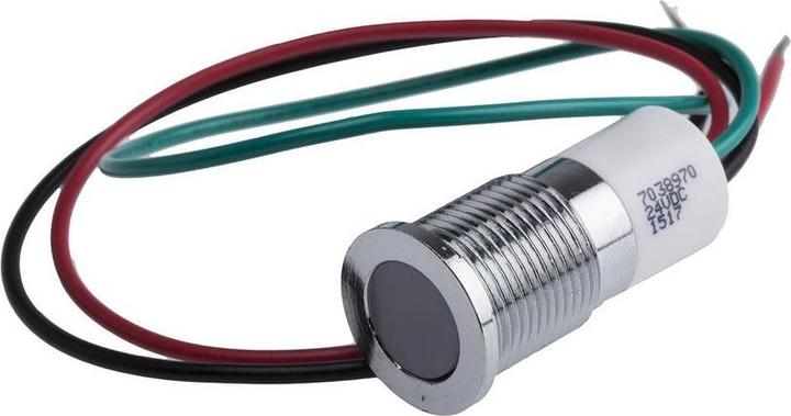 Produktbild RS PRO 14mm flush satin LED wires,3colour 24Vdc
