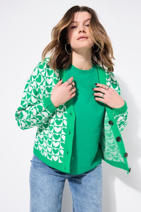 Produktbild Studio Untold Strickjacke, oversized, Hearts (58)