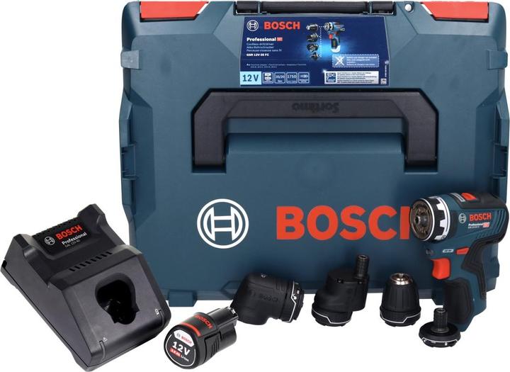 Produktbild Bosch Professional GSR 12V-35 FC Professional Akku Bohrschrauber 12 V 35 Nm Brushless + 1x Akku 3,0 Ah + Ladegerä