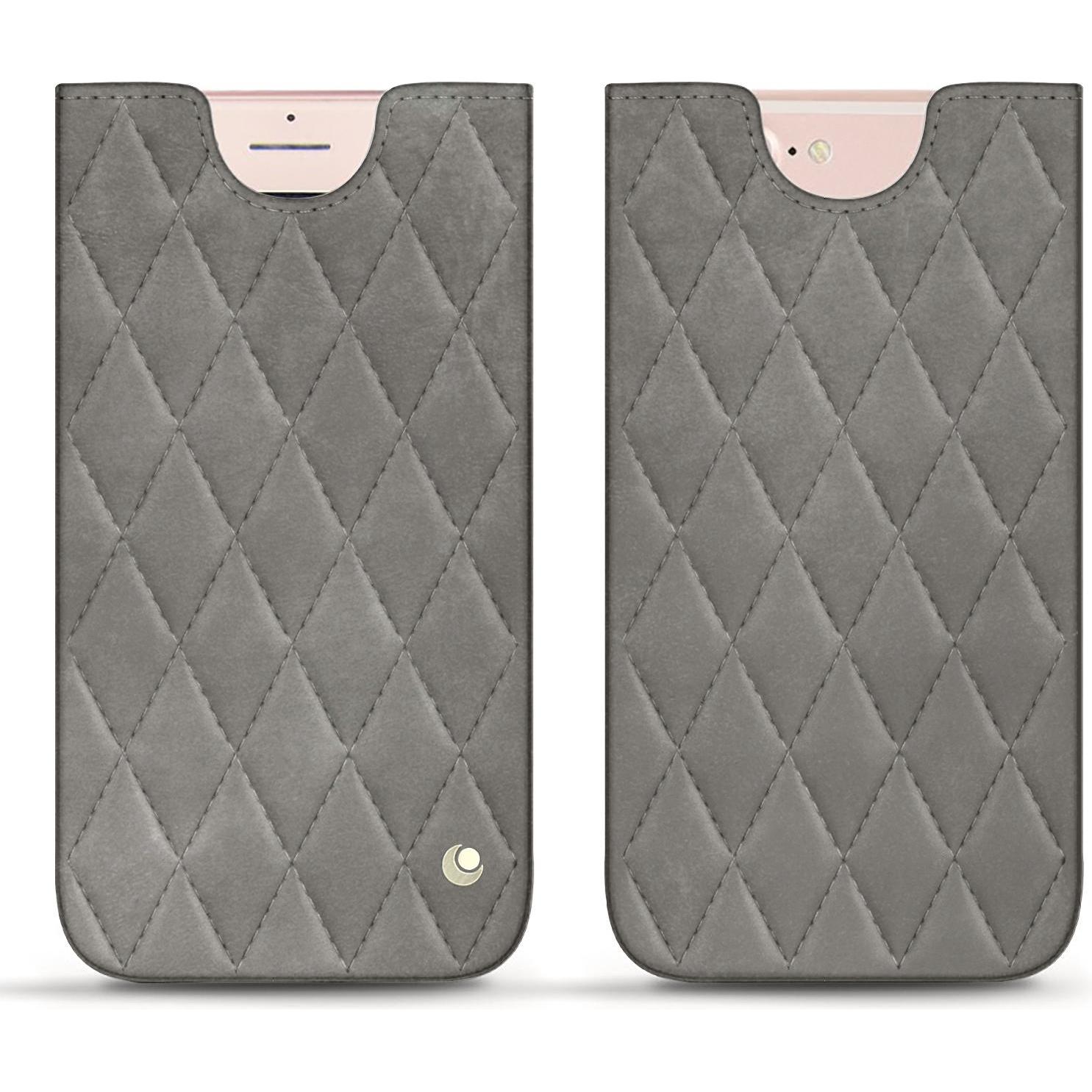 Noreve Lederschutzhülle (Apple iPhone 7 Plus), Smartphone Hülle, Grau