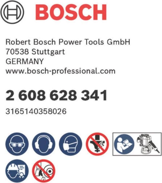 Produktbild Bosch Professional Zubehör Abrundfräser, 8 mm, R1 8 mm, L 15,2 mm, G 53 mm