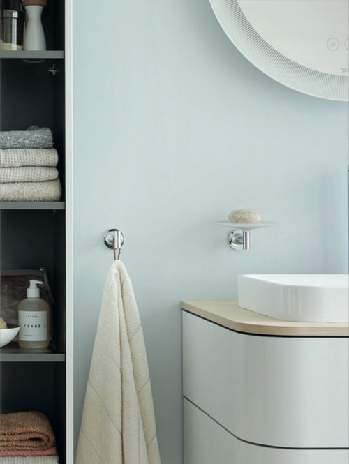 Actual product image Duravit Happy D.2 Plus Vanity unit base for wall-mounted console, 1600x550 mm, 2 pull-outs, for 2 to (160 x 55 x 35.5 cm)