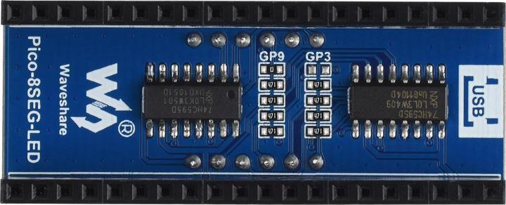 Immagine prodotto WaveShare Modulo display a 4 cifre e 8 segmenti per Raspberry Pi Pico, compatibile SPI