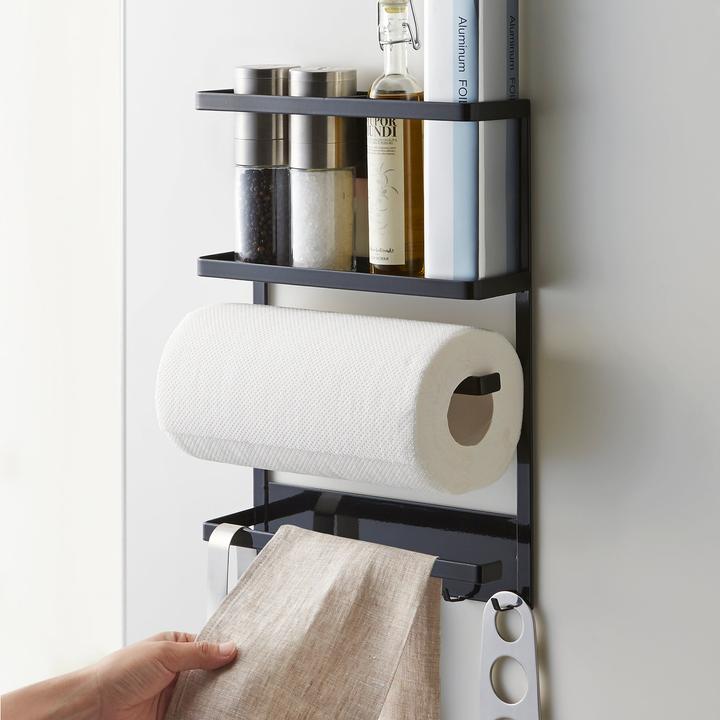 Produktbild Yamazaki Magnetic refrigerator side rack - Tower - black