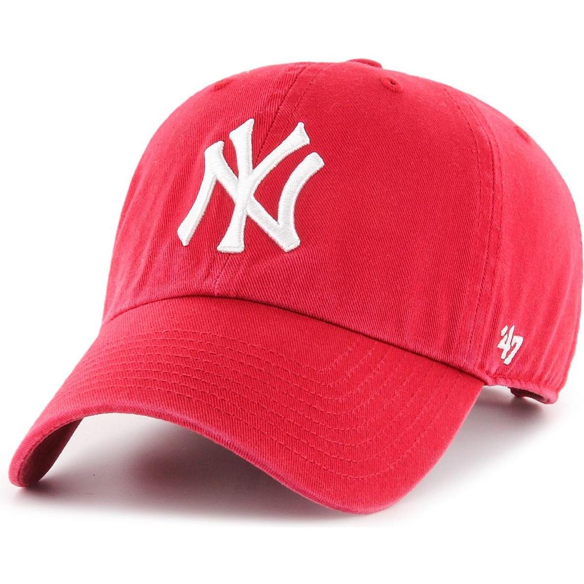 47 Brand, Jungen, Cap, Strapback Kinder Cap CLEAN UP New York Yankees rot, Rot, (53, 55, 56, 52 C, 54 C)