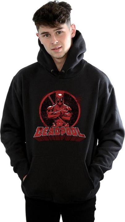 Produktbild Deadpool Crossed Arms Logo Kapuzenpullover (S)