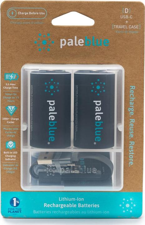Produktbild Pale Blue Battery D USB-C (2 Stk., D, 5000 mAh)