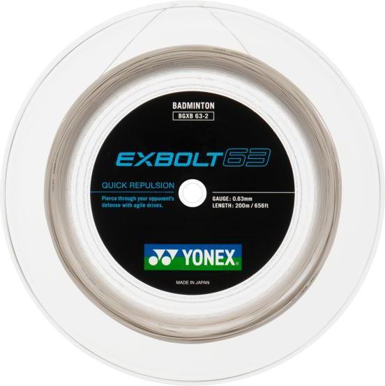 Immagine prodotto Yonex BG EXBOLT63 / Rotolo da 200 m, bianco, 0,63 mm