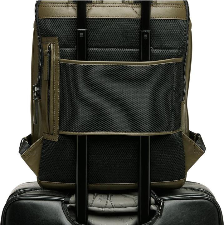 Productafbeelding Castelijn & Beerens & Beerens - Nappa X Victor laptoprugzak 15,6 + tablet RFID | groen - (15 l)