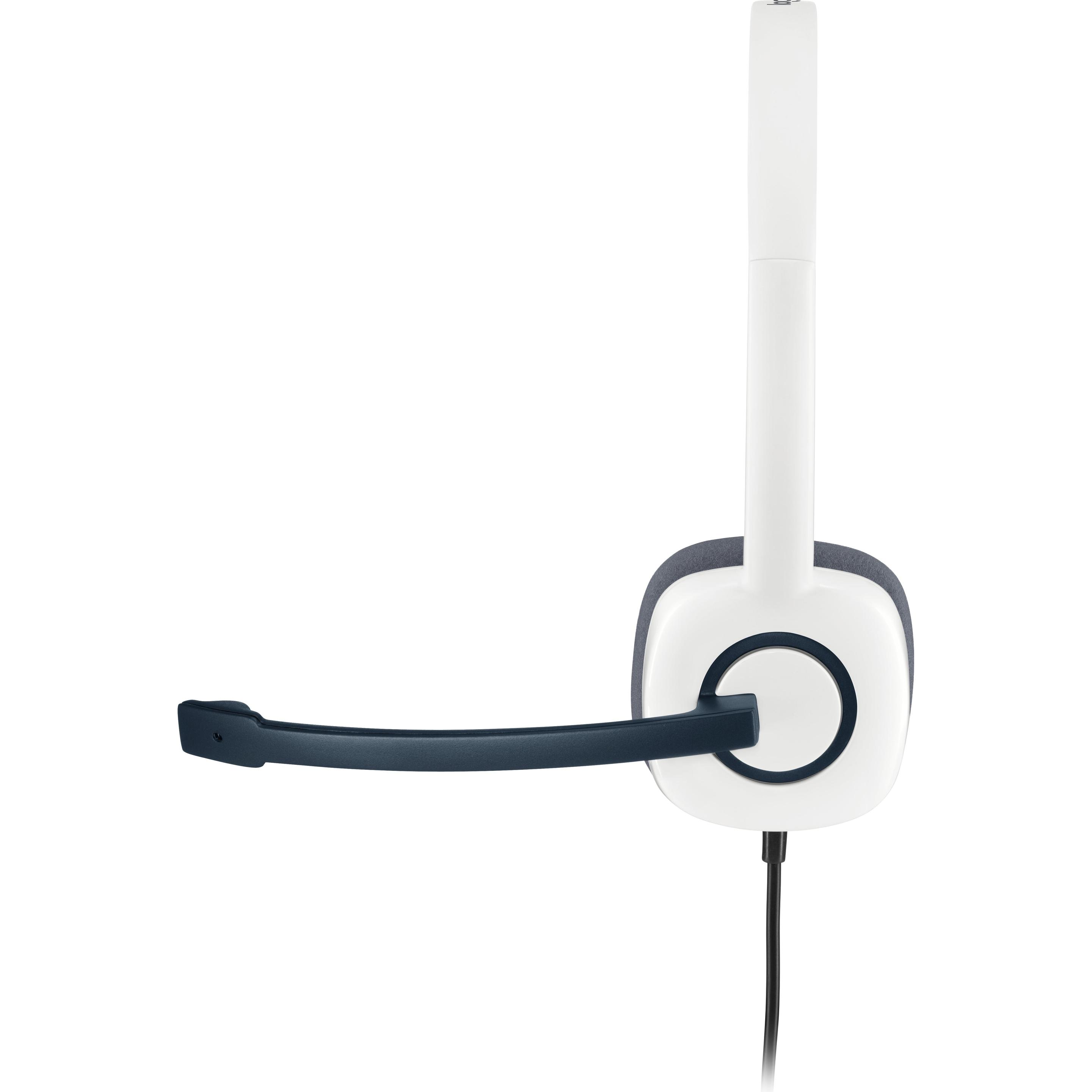Logitech H150 (Kabelgebunden), Office Headset, Weiss