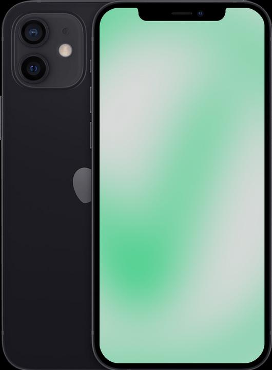 Actual product image Revendo iPhone 12 (128 GB, Black, 6.10", 12 Mpx, SIM + eSIM, C / Good)