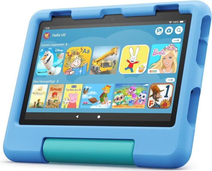 Amazon Fire HD 8 Kids (2022) inkl. Hülle (8", 32 GB, Blau)