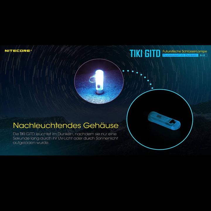 Image du produit Nitecore Tiki Gitd (5.50 cm, 300 lm)