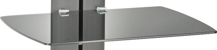 Actual product image Audioraq Linea shelf, black, vertical, 480x350