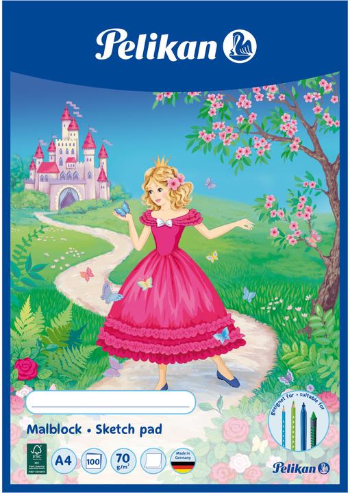 Actual product image Pelikan Coloring Blocks (A4, Plain, No binding)