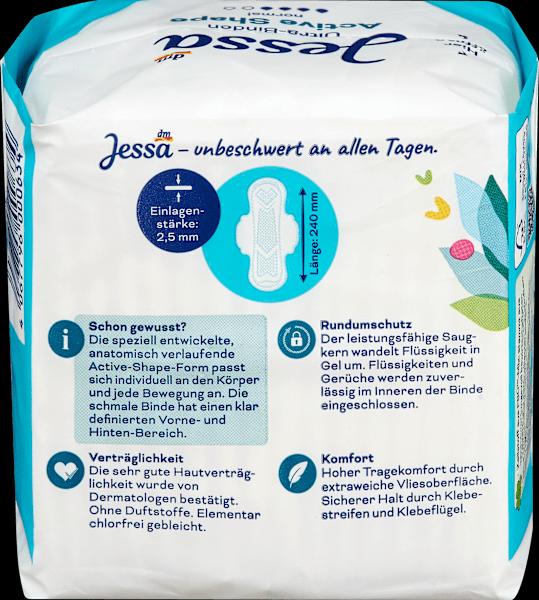 Image du produit dm Jessa Ultra-serviettes Active Shape (Tampons sanitaires)