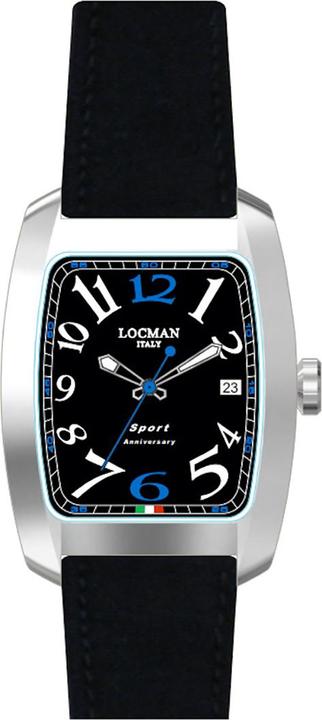 Immagine prodotto Locman Italia Orologio da uomo Sport Anniversary nero/blu Ref. 0471 (Orologio da polso analogico, 37 mm)