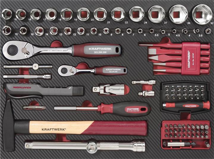 Actual product image Kraftwerk Professional aluminium tool case (263 pieces)