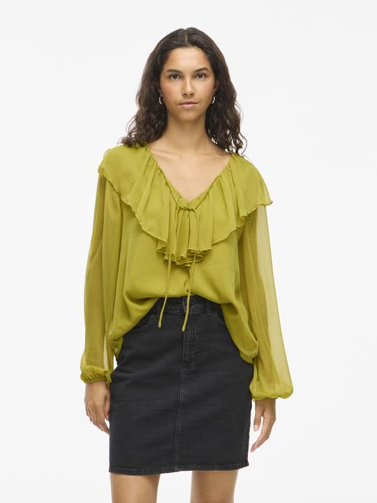 Immagine prodotto Vila VIHELA Rüschen Oberteil mit langen Ärmeln (38)