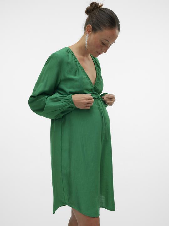 Produktbild Mamalicious Normal geschnitten V-Ausschnitt Elastische Bündchen Kurzes Kleid Kleid (XS)
